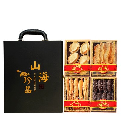 春节年货过年送礼海参鲍鱼人参鱼胶组合高档实用礼盒图4