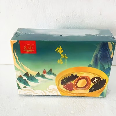 工厂直供佛跳墙即食240g酒店餐饮商用鲍鱼海参带盅金汤佛跳墙批发图5