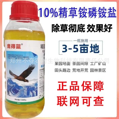 鹰德蓝10.9%精草铵膦铵盐果园除草剂非耕地杂草不残留烂根死根图4