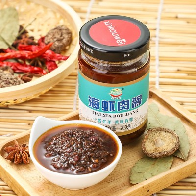 海虾肉酱 精全辣椒酱海鲜虾酱速食火锅蘸调料下饭拌饭酱一件代发图5