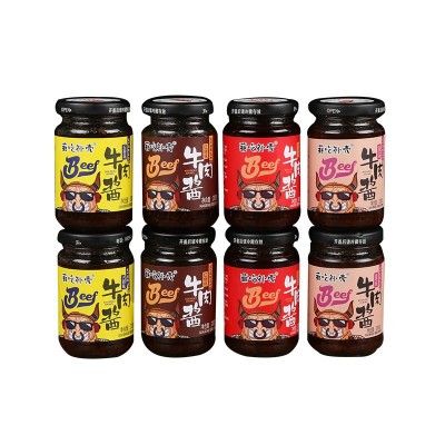 葛福记 暴下饭牛肉辣椒酱下饭四种口味酱调味品200g调味品批发图5