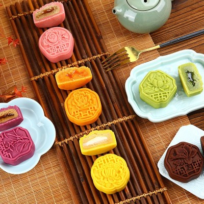 月饼礼盒送礼公司发福利好看不贵现货中秋礼盒米月饼广式桃山皮图3