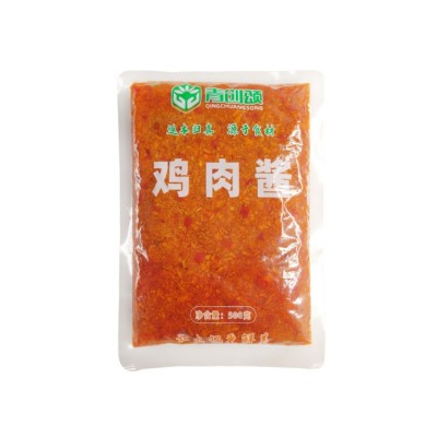 青创食品鸡肉酱火锅蘸料下饭酱拌饭酱小火锅餐饮连锁500g商用袋装图5