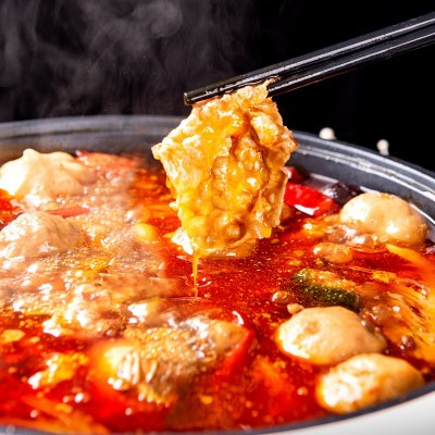 青创食品牛油底料商用餐饮装麻辣火锅调味料500g小火锅底料批发图3