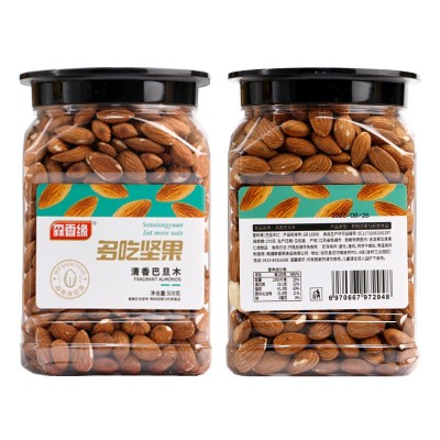 原味清香巴旦木仁500g罐装坚果零食1斤孕妇零食炒货免剥干果仁图5