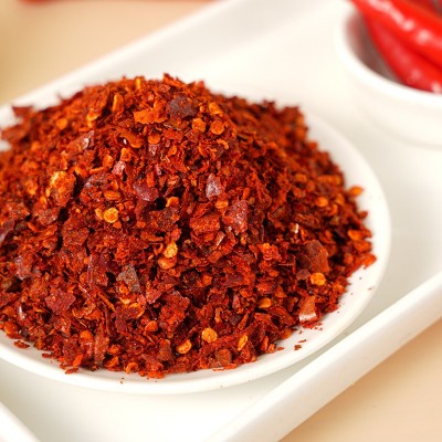 万事宏特类红油喷香辣椒面500g/5kg中粗特红特香中辣型油辣子商用图4