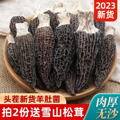 羊肚菌干货500g剪柄头茬新货新鲜羊肚菇云南原产地食用菌菇煲汤料图2