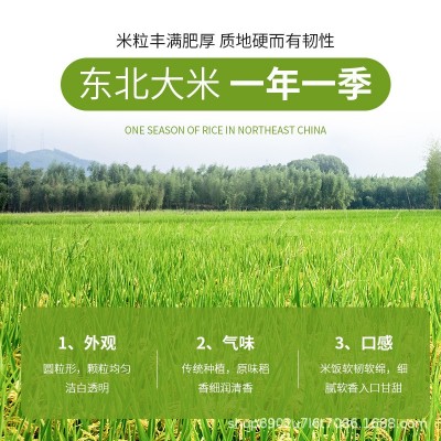 兴慕东北延边大米5千克家庭装延边小粒香米圆粒米图3