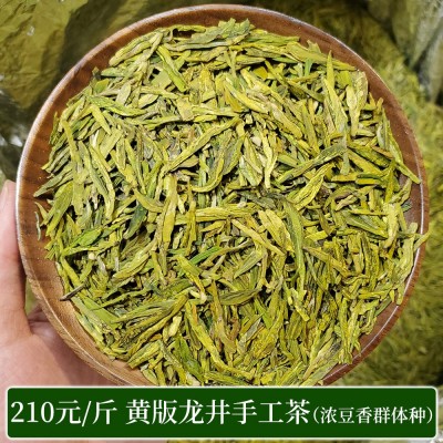 黄版龙井合集2024新茶群体种龙井43号品种浓豆香耐泡绿茶散茶批发图3