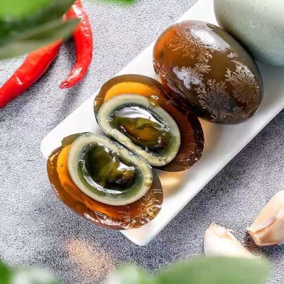溢流香皮蛋松花蛋20只大无铅溏心即食鸭蛋变蛋松花皮蛋盐特产批发图4