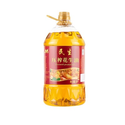 民生食用油5L农家自榨花生油5升压榨一级浓香源头工厂批发花生油图4