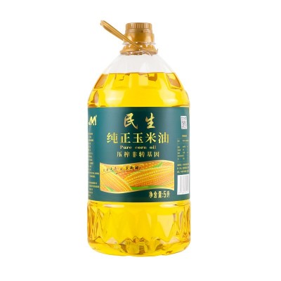民生食用油5升压榨一级5L玉米胚芽油餐饮食堂家用玉米油图4