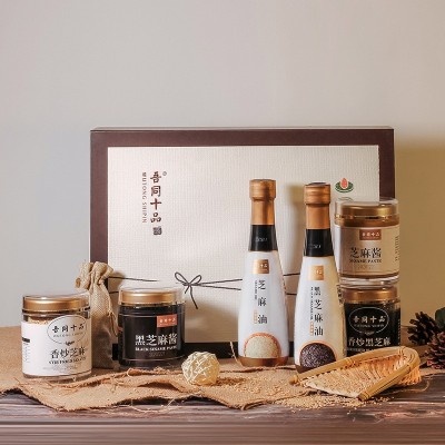 顶志 芝麻油 芝麻香油 调味 麻油 纯压榨香油 芝麻酱 礼盒装图2
