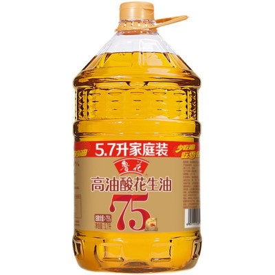 鲁花高油酸花生油5.7LX1 食用油粮油5S物理压榨批发团购图4