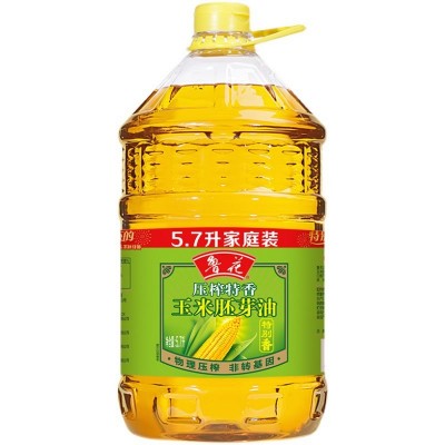 鲁花物理压榨玉米胚芽油5.7L非转基因大桶食用油团购员工福利批发图4