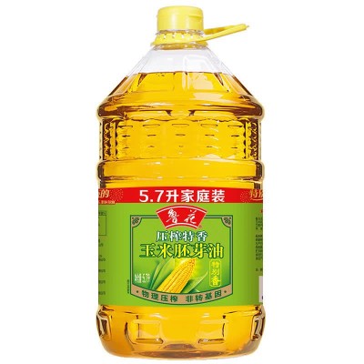 鲁花物理压榨玉米胚芽油5.7L非转基因大桶食用油团购员工福利批发图2