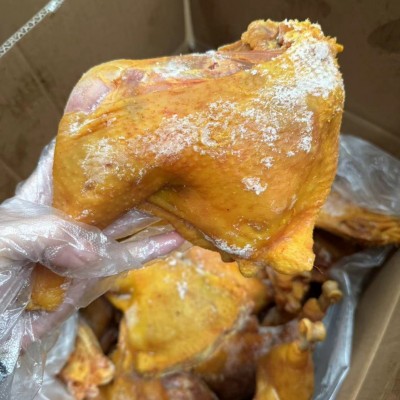 跑江湖地摊产品全熟盐焗鸡腿50斤/件加热即可全熟盐焗鸡手撕鸡图4