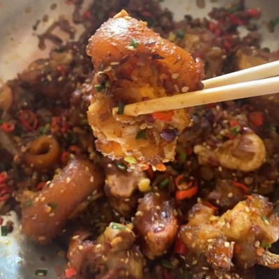 厂家一手货源全熟卤猪蹄块五香带筋猪蹄全熟20斤卤菜店专用食材图3