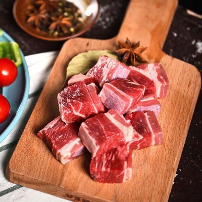 艾克拜尔原肉整切手切牛腩块4斤去骨牛肋排 新鲜生牛肉图2