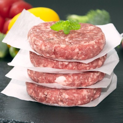 罗克威登半成品牛排早餐牛肉饼馅饼汉堡家用便捷油炸新鲜片装100g图4