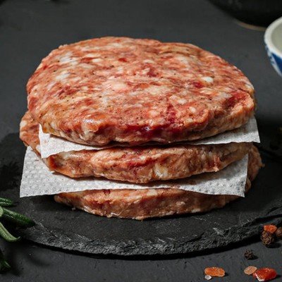 罗克威登半成品牛排早餐牛肉饼馅饼汉堡家用便捷油炸新鲜片装100g图3