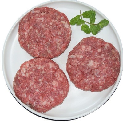 手拍牛肉饼肉含量70%左右牛肉饼油炸半成品牛肉饼汉堡烘焙牛肉饼图5