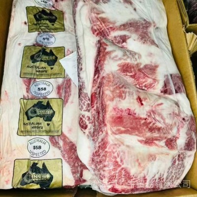 澳洲558厂和牛双层后胸M6-7卡努比火锅店烤肉冷冻原切牛肉卷整箱图3
