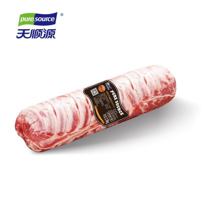 天顺源天字号精制羔羊排卷2.5kg/卷火锅羊肉片冷冻羊肉清真批发图5