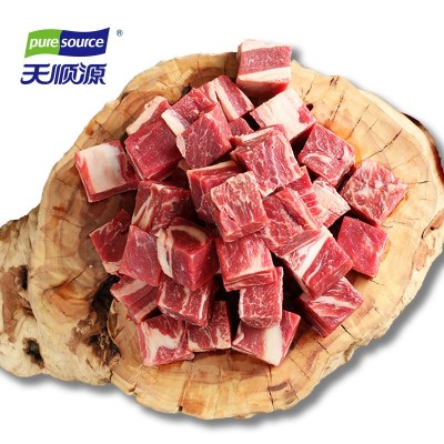 天顺源牛腩粒1kg清真冷冻牛肉粒生牛肉图3