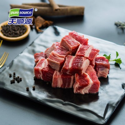 天顺源牛腩粒1kg清真冷冻牛肉粒生牛肉图4