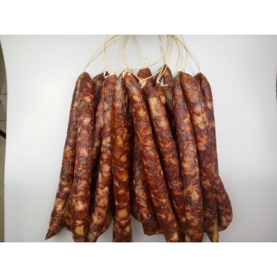 湖南特产传统工艺手工古法柴火熏制香肠原味香肠土香肠腊肠图4