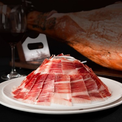 西班牙伊比利亚火腿白标绿标红标黑标生吃火腿黑猪后腿即食切片图3