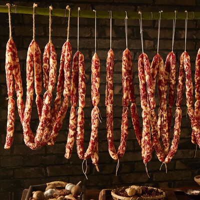 卫食园切肉手工肠380g广式口味腊肠香肠腊味特产真空包装现货批发图5