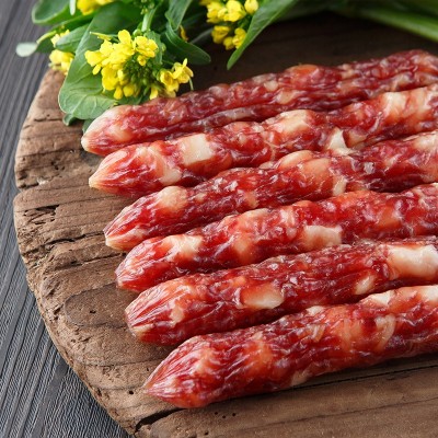 厂家批发靖亨广式腊肠250g 农家腊味饭店粽子煲仔饭香肠腊肉腊肠图3