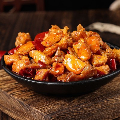 冷吃兔肉四川自贡特产香辣冷吃兔200克厂家直销商用批发一件代发图3