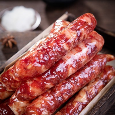 广东风味特产酒香口味腌制香肠风干真空广味腊味农家广式腊肠批发图3