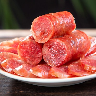 广东风味特产酒香口味腌制香肠风干真空广味腊味农家广式腊肠批发图2