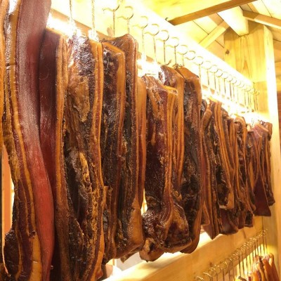 烟熏五花腊肉后腿腊肉四川湖南湘西特产老腊肉腊味瘦肉猪肉柴火图2