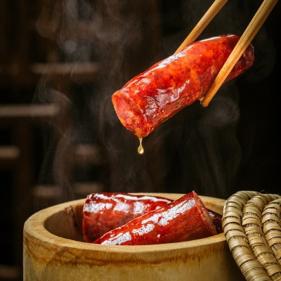 四川烟熏腊肠麻辣香肠四川特产五香广味厂家批发一件代发中秋送礼图5