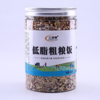 三顷粮 五谷多谷蒸饭米 杂粮糙米粗粮饭 藜麦黑紫米饭 500克桶图2