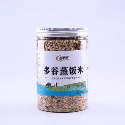 三顷粮 五谷多谷蒸饭米 杂粮糙米粗粮饭 藜麦黑紫米饭 500克桶图5