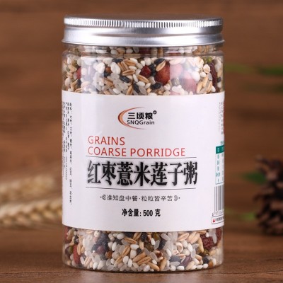 三顷粮 营养八宝粥原料 杂粮组合粥料 500克桶 腊八粥 八宝米料
