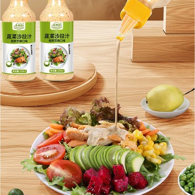 奇亚籽沙拉酱焙煎芝麻口味日式蔬菜0脂肪千岛食用商用酱料调味料图4