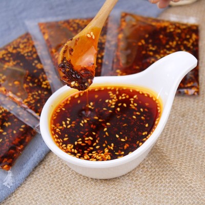 外卖辣椒油钵钵鸡凉皮小包油泼辣子调味料火锅凉皮炒菜红油辣椒包图3