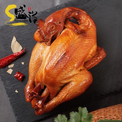卤味烧鸡凉菜整只半成品调味手撕鸡肉冷冻集品盛宴老关东烧鸡650g