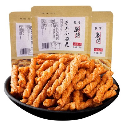 襄梦小麻花128g袋装网红特产零食麻花休闲食品小麻花整箱散装批发图4