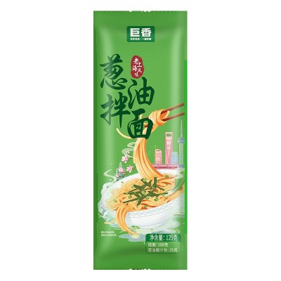 【快团爆款】上海葱油拌面挂面带料包独立包装一件代发厂家直销图5