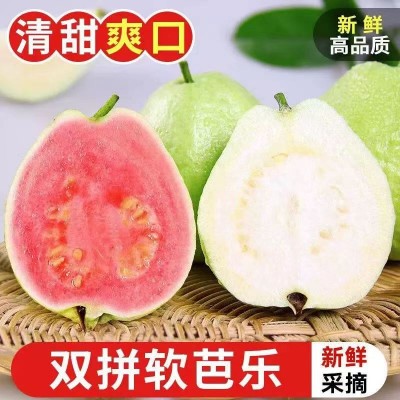 【红白双拼装】广西番石榴奶油芭乐红心芭乐双拼香甜软糯农家果园