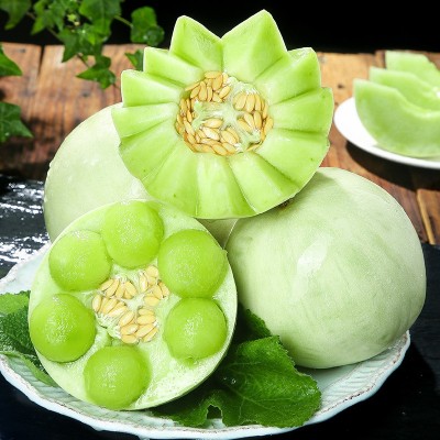 玉菇甜瓜新鲜水果冰激凌整箱包邮当季白香瓜正宗羊角10蜜4.5斤图4