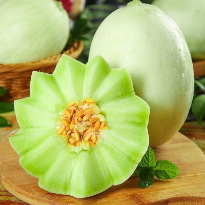 玉菇甜瓜新鲜水果冰激凌整箱包邮当季白香瓜正宗羊角10蜜4.5斤图2